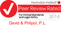 Martindale Hubble Peer review rated lawyer