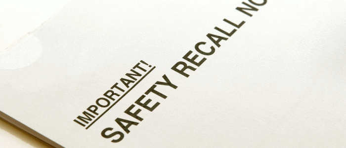 notification of safety recall