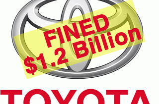 Toyota pays 1.2 billion dollar fine
