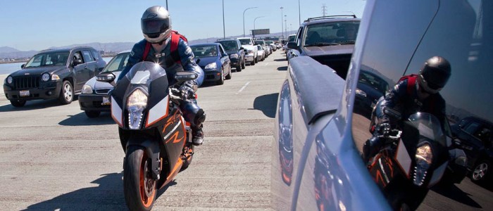 Lane splitting by motorcycle in Florida