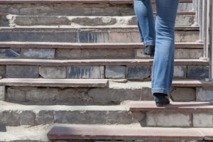 Unsafe steps on a premises