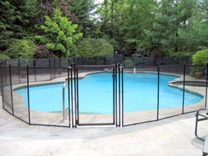Secure the pool area with fence