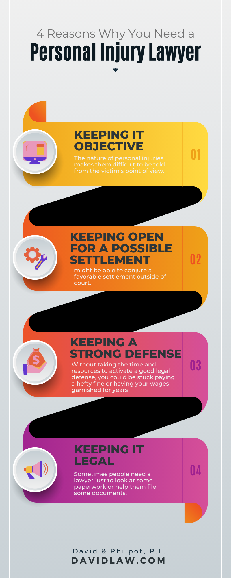 4 Reasons Why You Need a Personal Injury Lawyer Infographic